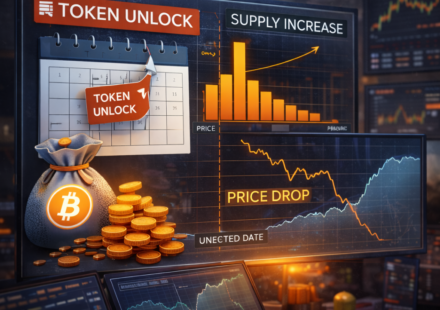 how token unlocks impact price showing crypto supply increase and price reaction analysis