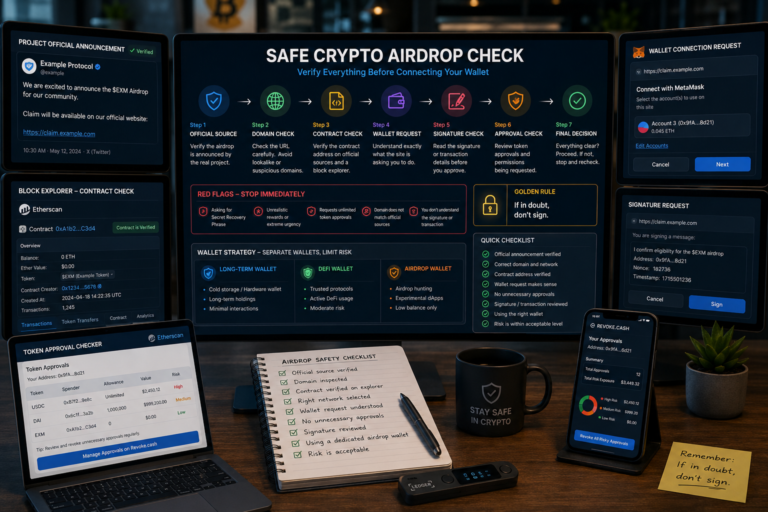 Safe Crypto Airdrop Check: 9 Critical Steps Before Connecting Your Wallet