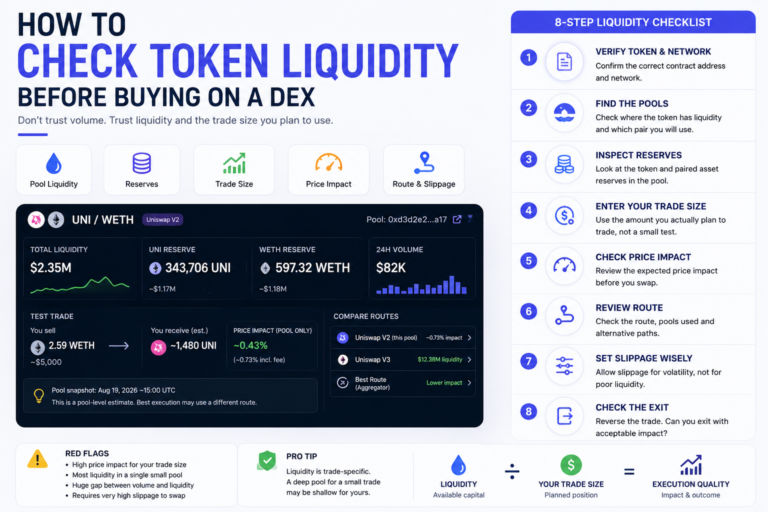 Check Token Liquidity Before Buying on a DEX: A Practical Test