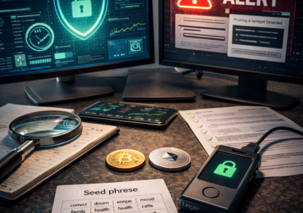 how to secure your crypto the right way with security dashboard scam alert seed phrase and hardware wallet analysis workspace
