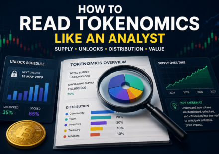 read tokenomics like an analyst dashboard showing supply unlock schedule distribution and crypto market analysis