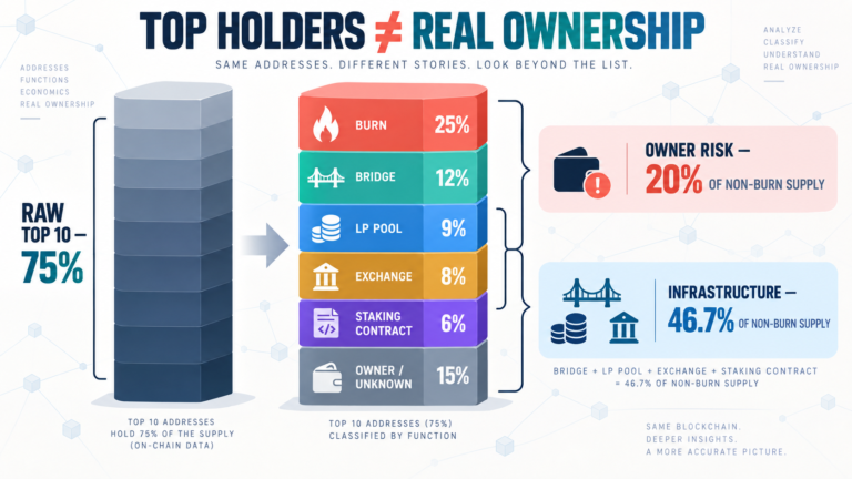 Token Holder Concentration in Crypto: Top Holders vs Real Ownership