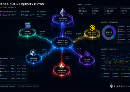 Liquidity in Crypto markets: dashboard showing cross-chain capital flows, TVL, volume and liquidity distribution across Ethereum, Solana and DeFi ecosystems