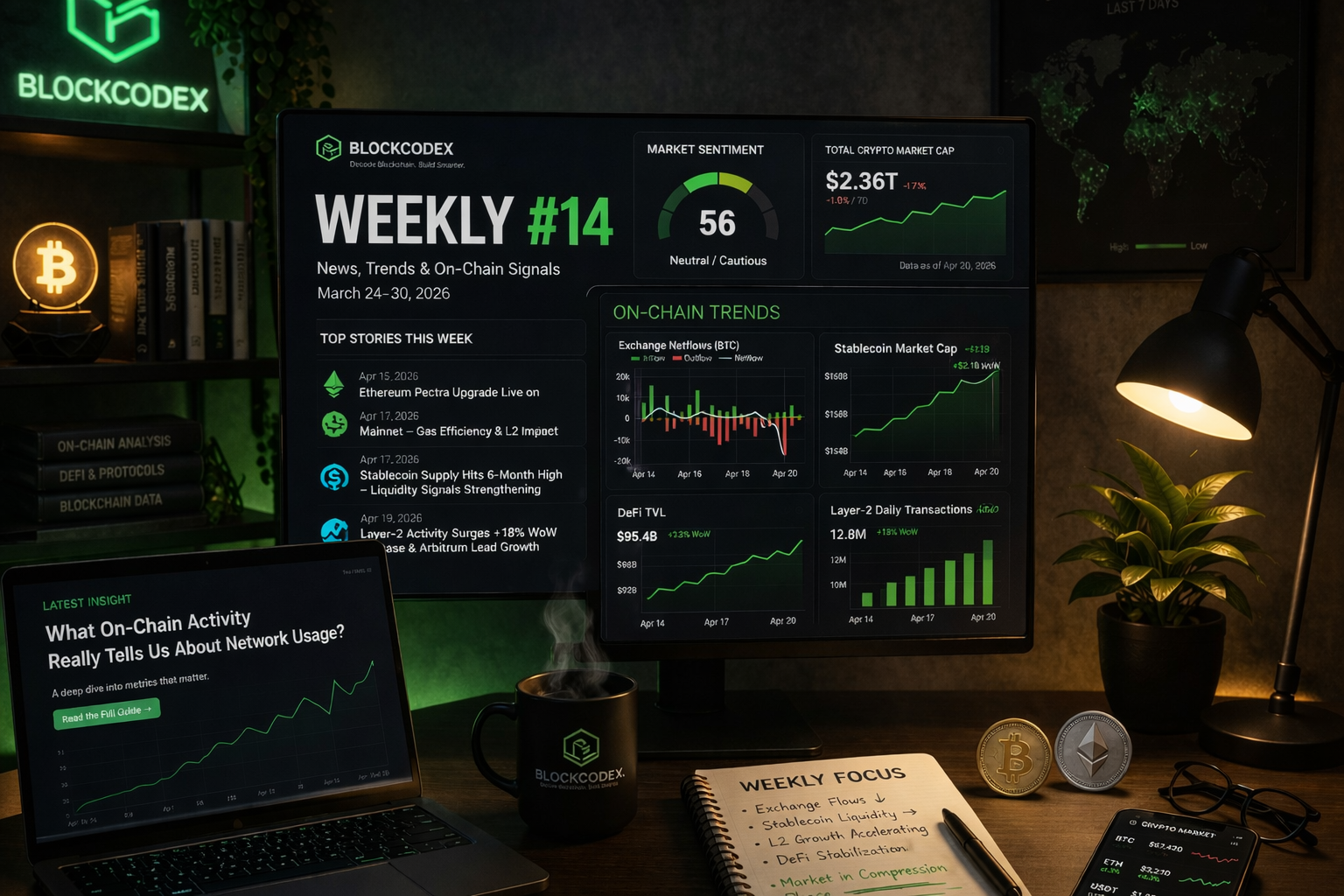 Weekly #14: crypto weekly On-Chain Trends and Market Signals Revealing a Cautious Shift
