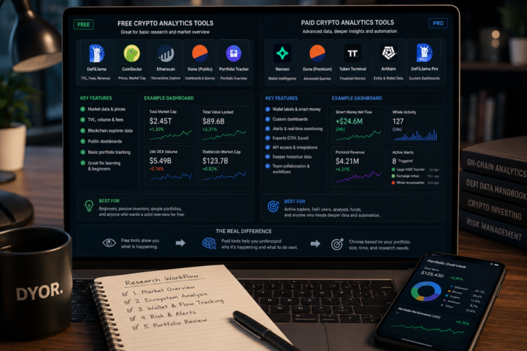 Free vs Paid Crypto Analytics Tools: 7 Critical Differences Investors Should Know