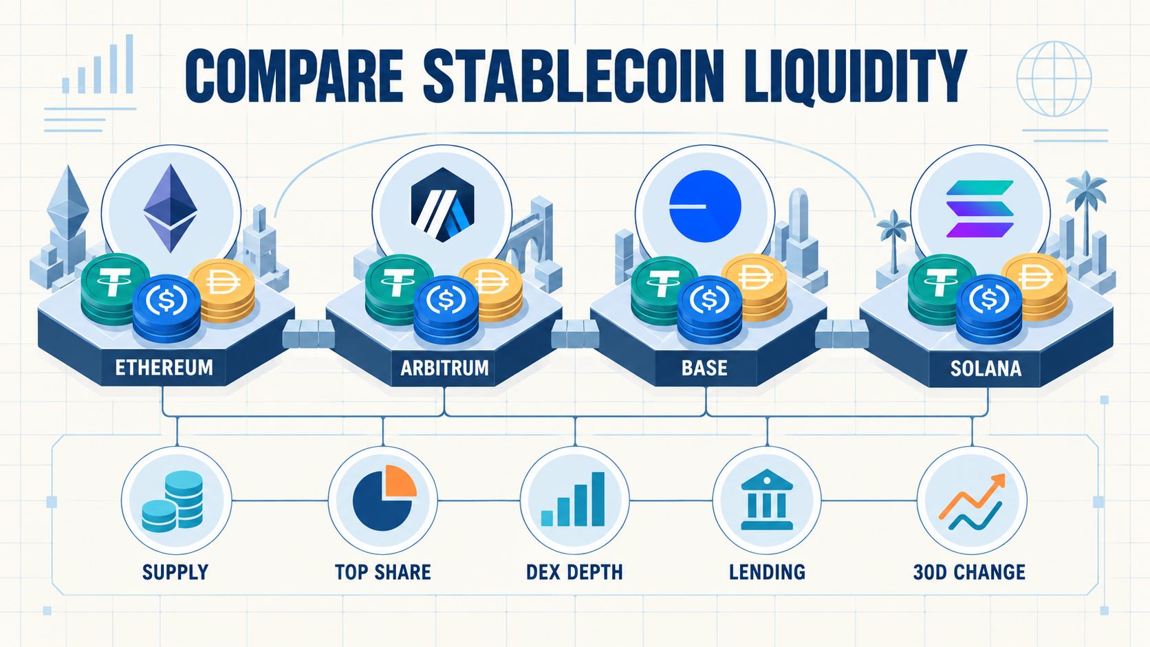 How to Compare Stablecoin Liquidity Across Blockchains
