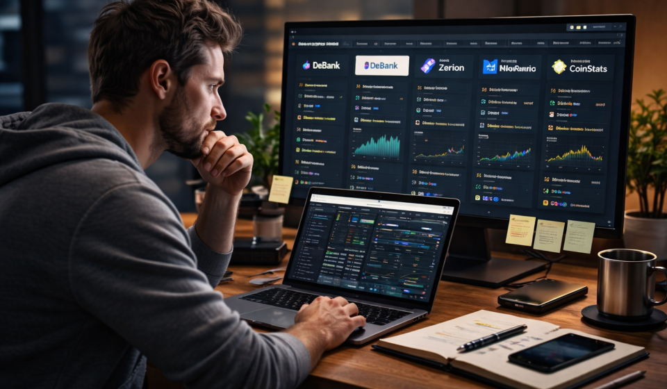 portfolio trackers for serious investors comparison showing crypto analysis and decision-making workspace