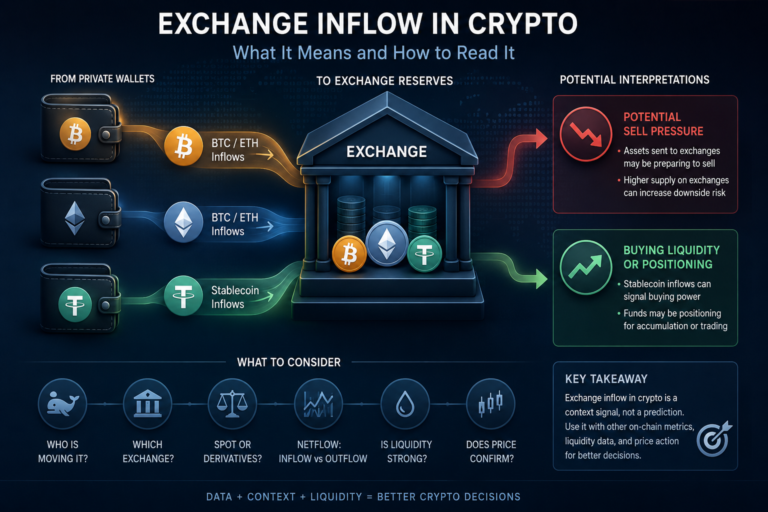 Exchange Inflow in Crypto: A Critical Signal Investors Should Understand
